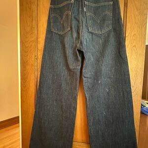 levi's premium ribcage wide leg tailored women's jeans